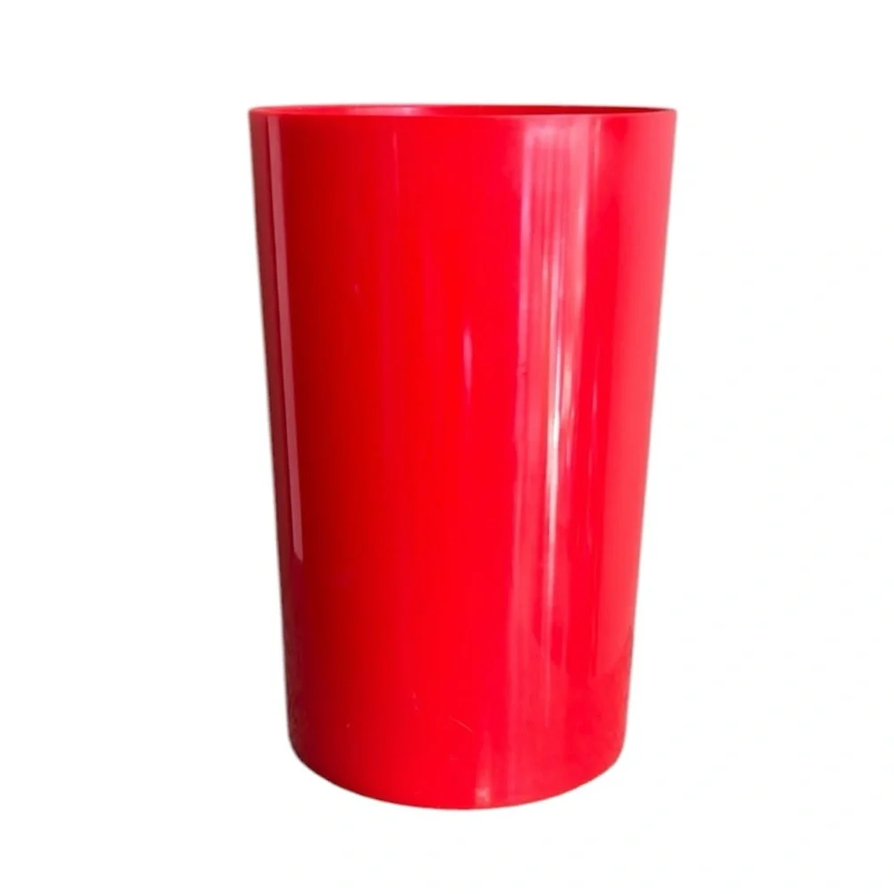 Bright Red Plastic Utensil Holder